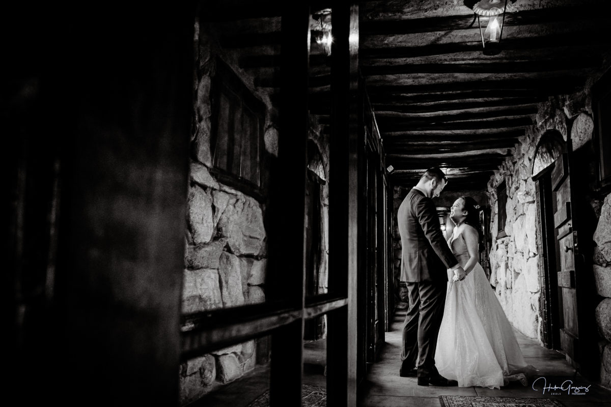 First look at Mt Woodson Castle Wedding